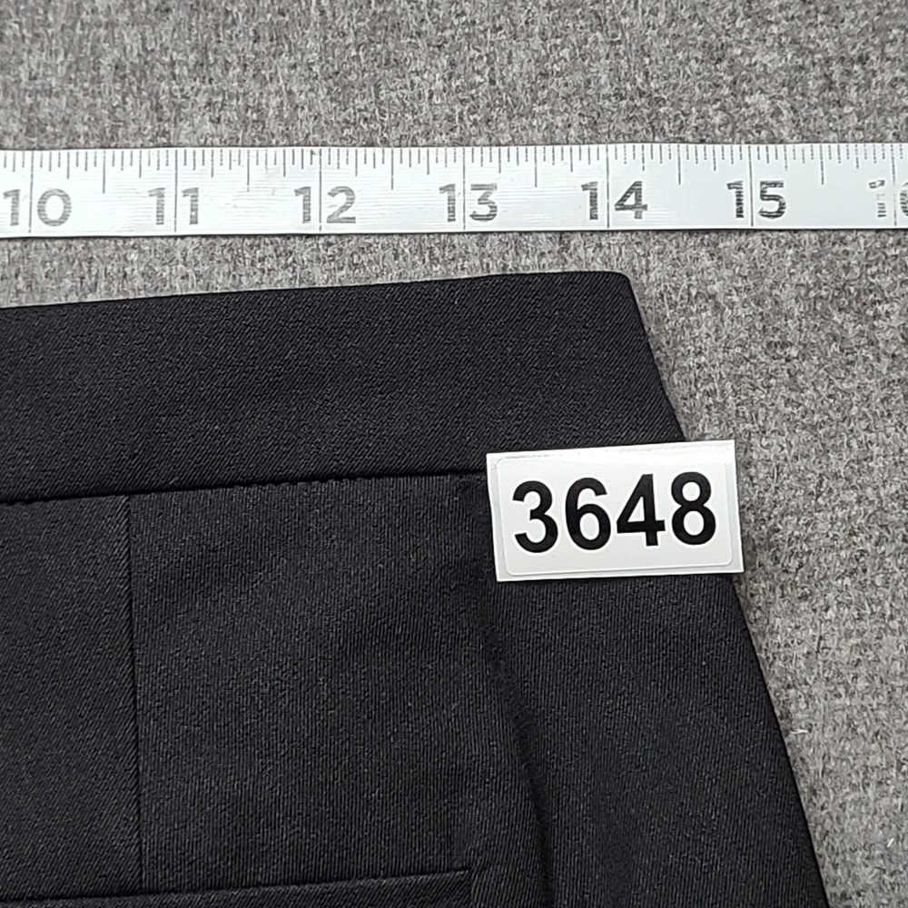 J.Crew Martie Pants Womens 2 Black Excellent Slim Fit Cropped Side Zip Trousers - Picture 8 of 8